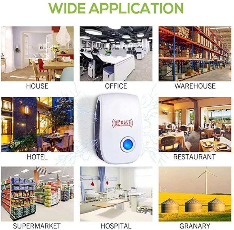 (šLAST DAY SALE - 60%OFF) 2024 Upgraded Pest Control Ultrasonic Repellent