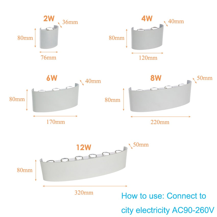 Light Outdoor LED Wall Lamps