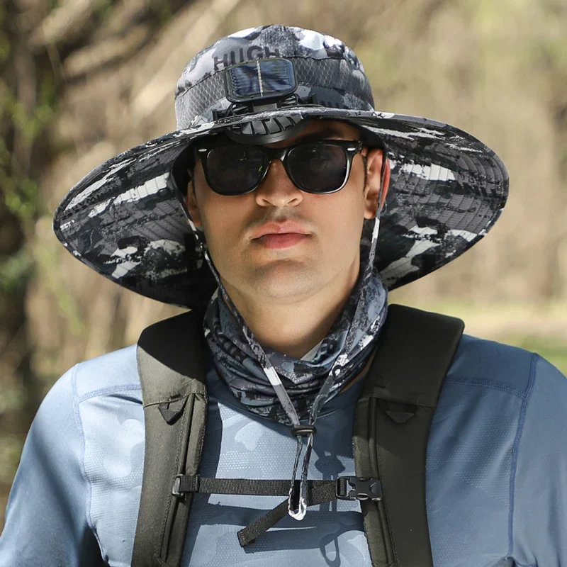 🔥EARLY SUMMER SALE 69% OFF⚡- a Outdoor Wide Brim Sun Hat With Solar Fan