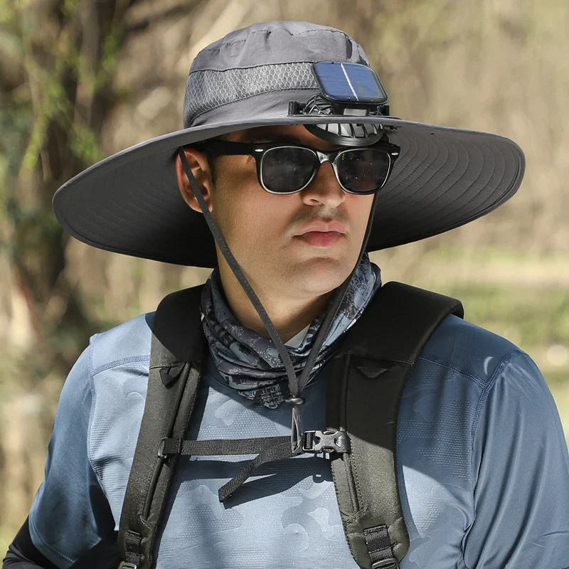 🔥EARLY SUMMER SALE 69% OFF⚡- a Outdoor Wide Brim Sun Hat With Solar Fan