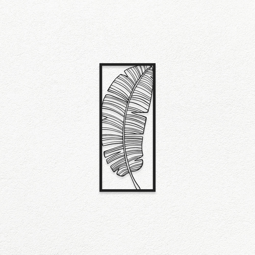 Oopsie Leaf Metal Wall Art Style 019