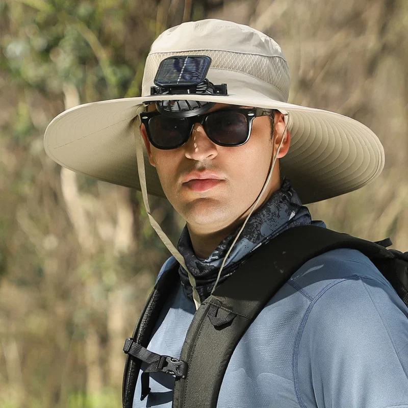 🔥EARLY SUMMER SALE 69% OFF⚡- a Outdoor Wide Brim Sun Hat With Solar Fan