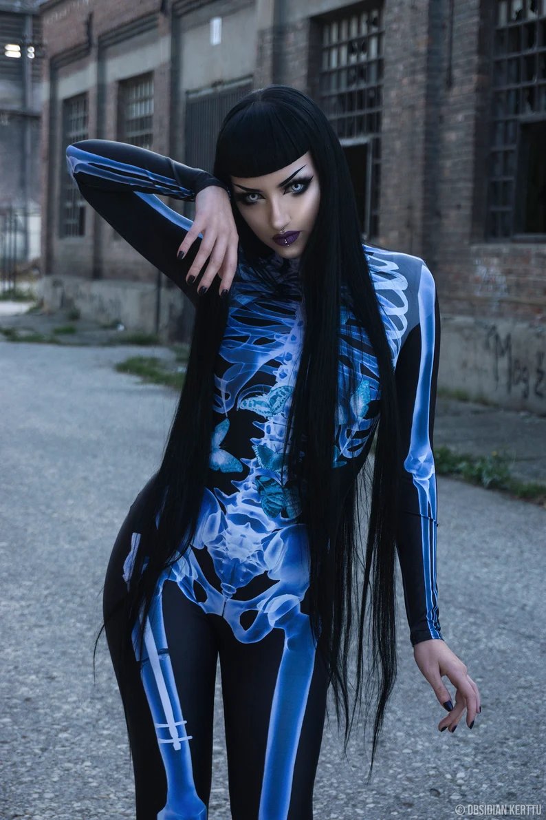 šHalloween Saleš„Skeleton Bodysuit