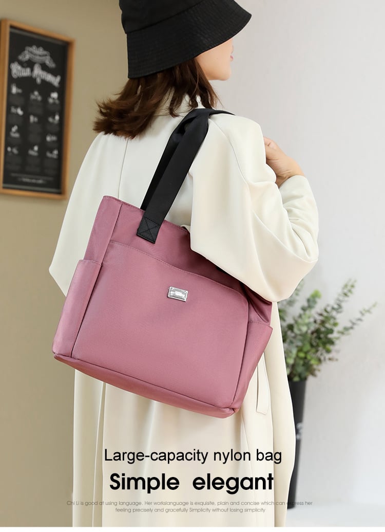 🔥2024 Large Capacity Waterproof Multi Pocket Nylon Shoulder Bag👜