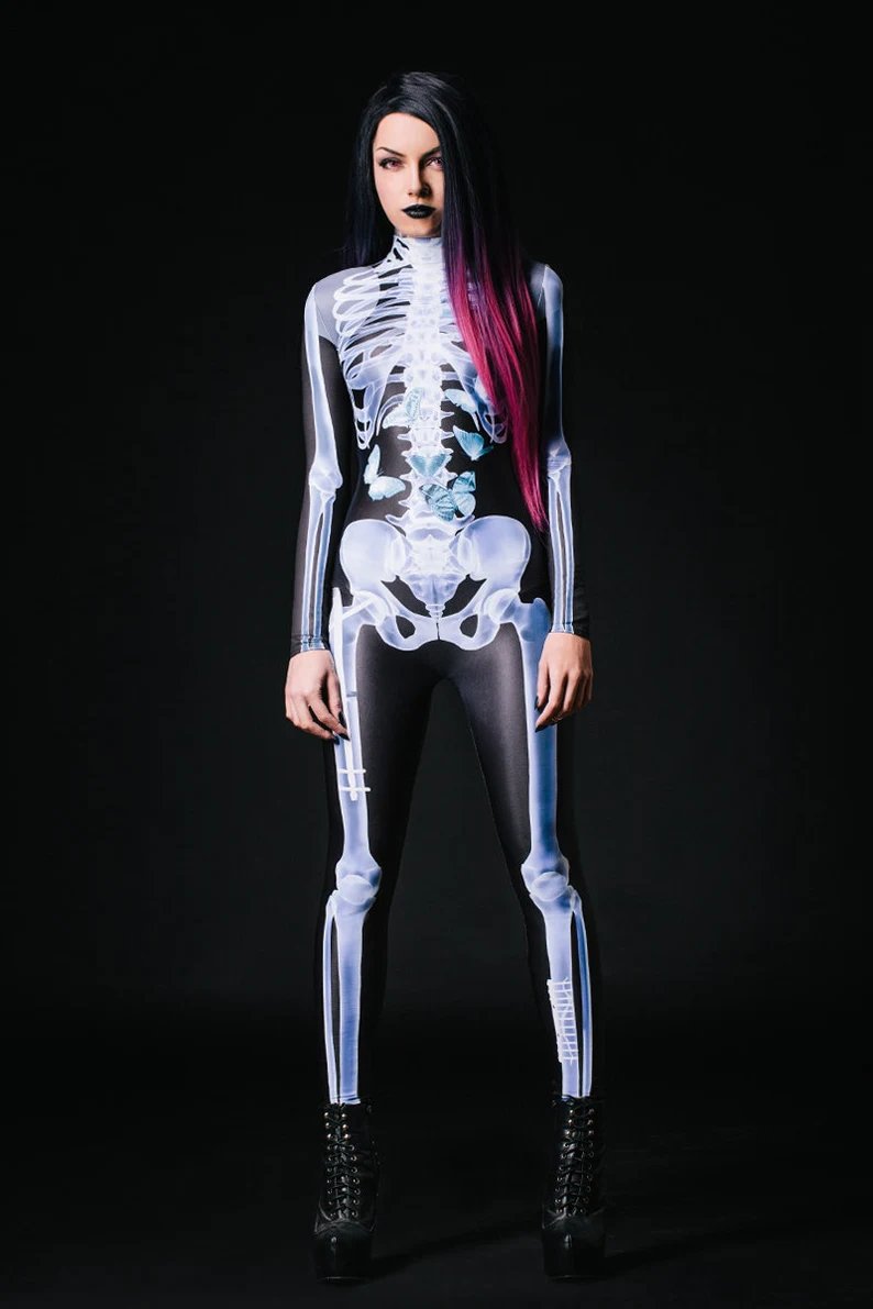 šHalloween Saleš„Skeleton Bodysuit