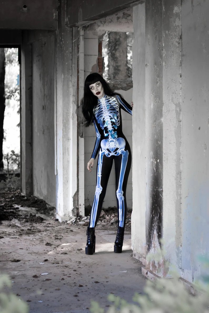 šHalloween Saleš„Skeleton Bodysuit