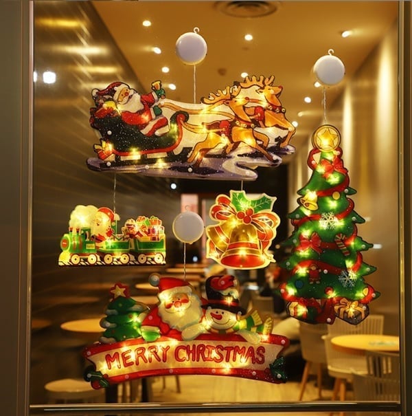 (🎅EARLY CHRISTMAS SALE - 48% OFF) CHRISTMAS WINDOW HANGING LIGHTS - Buy 4 FREE SHIPPING NOW!