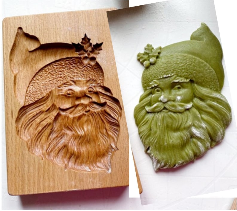 (🎁Early Christmas Limited Sale🎁) Wood Grain Cookie Mould - Cookie Embossing Mould