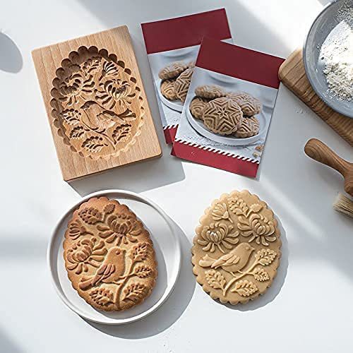 (🎁Early Christmas Limited Sale🎁) Wood Grain Cookie Mould - Cookie Embossing Mould