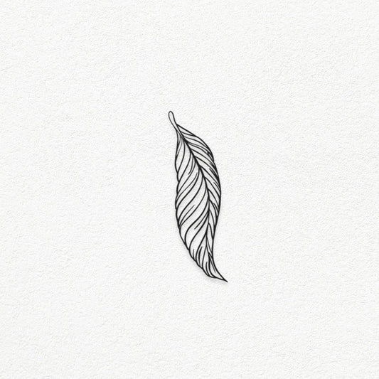 Feather Metal Wall Art Style 016